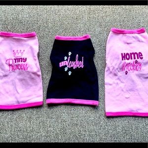💎🐶 Dog Shirts 👚 NEW Assorted Sizes Set
